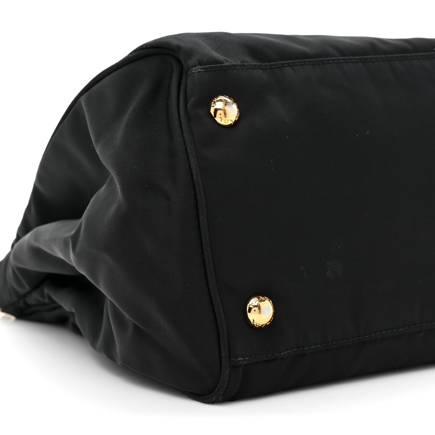 Prada Tessuto Nylon Saffiano Shopping Tote Black 8 of 13