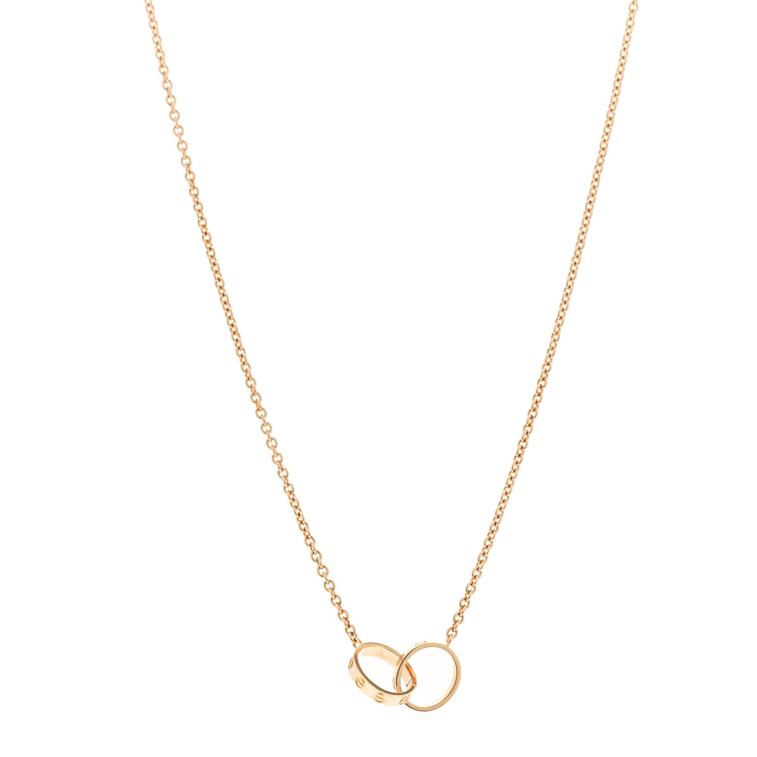 Cartier 18K Yellow Gold Interlocking LOVE Necklace 1 of 5