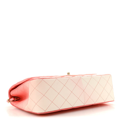 Chanel Lambskin Degrade Quilted Maxi Single Flap Pink 4 of 12