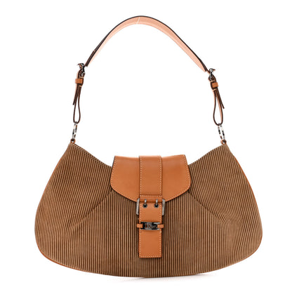 Christian Dior Suede Buckle Hobo Brown 1 of 9
