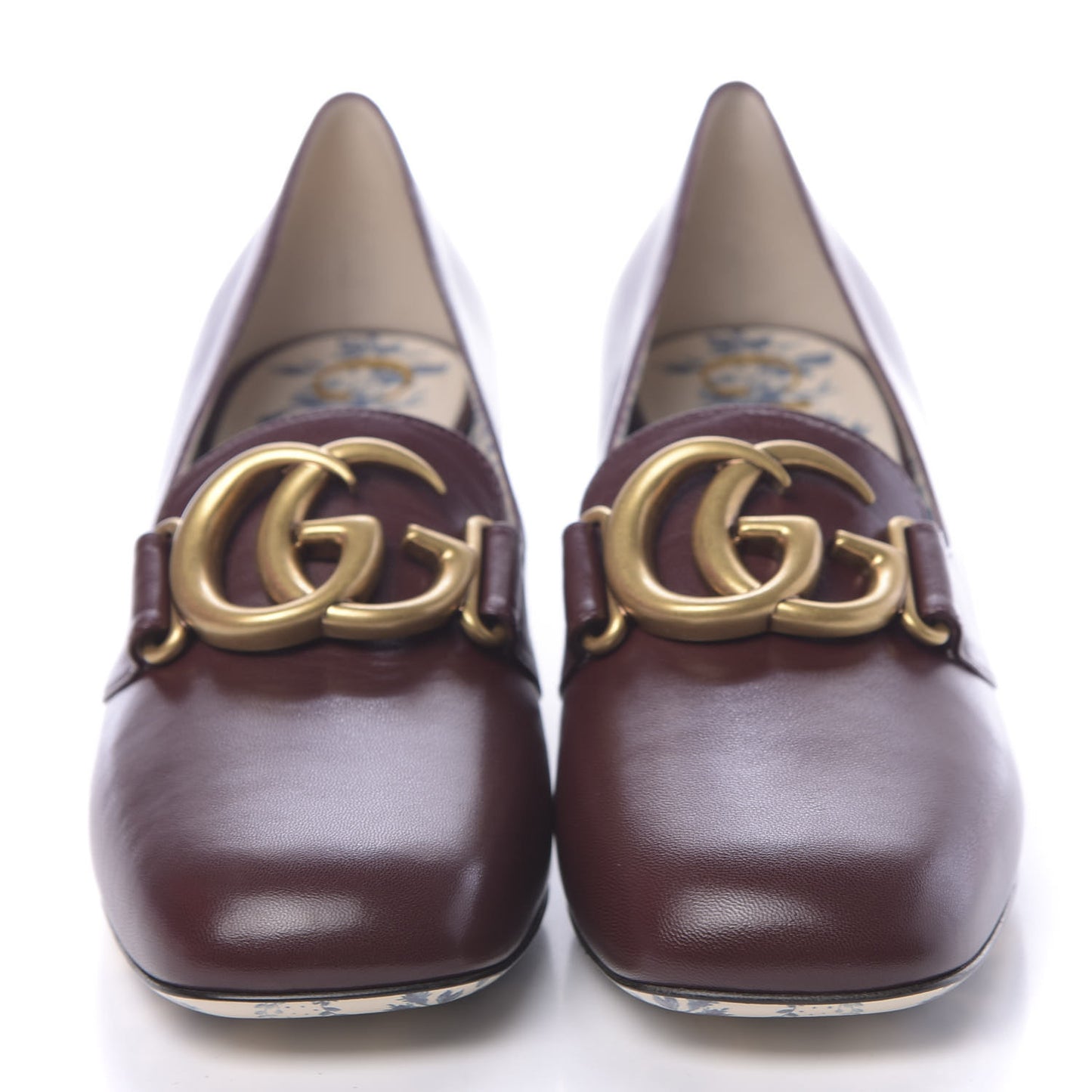 Malaga Kid GG Victoire 55mm Loafer Pumps 38.5 Vintage Bordeaux