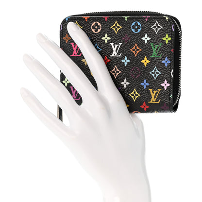 Louis Vuitton LV x TM Monogram Multicolor Zippy Coin Purse Black 2 of 8