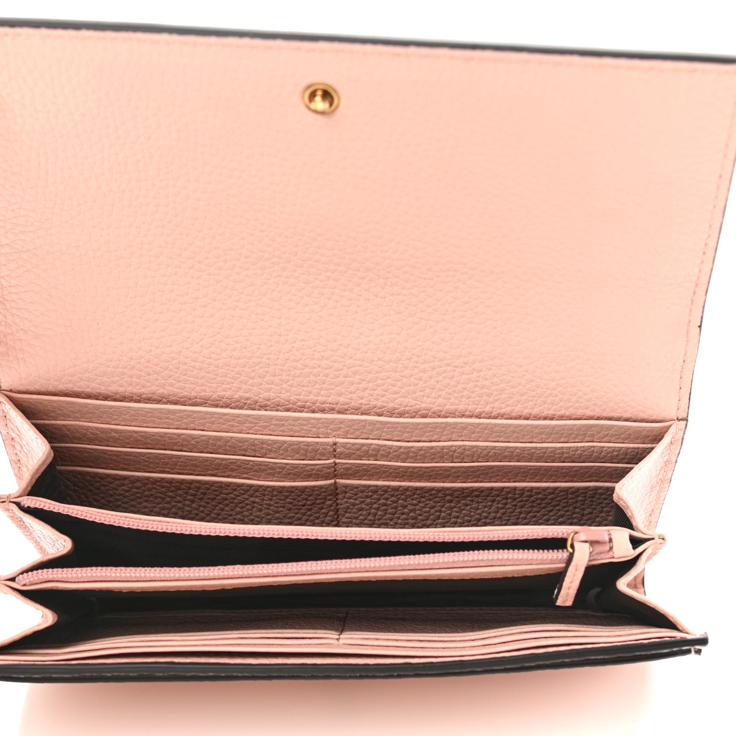 Gucci Calfskin Animalier Continental Wallet Porcelain Rose 5 of 8