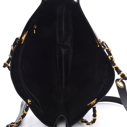 Chanel Lambskin CC Tote Black 5 of 10