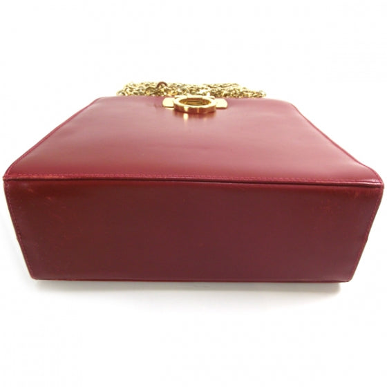 SALVATOREFERRAGAMOLeatherEveningBagRed