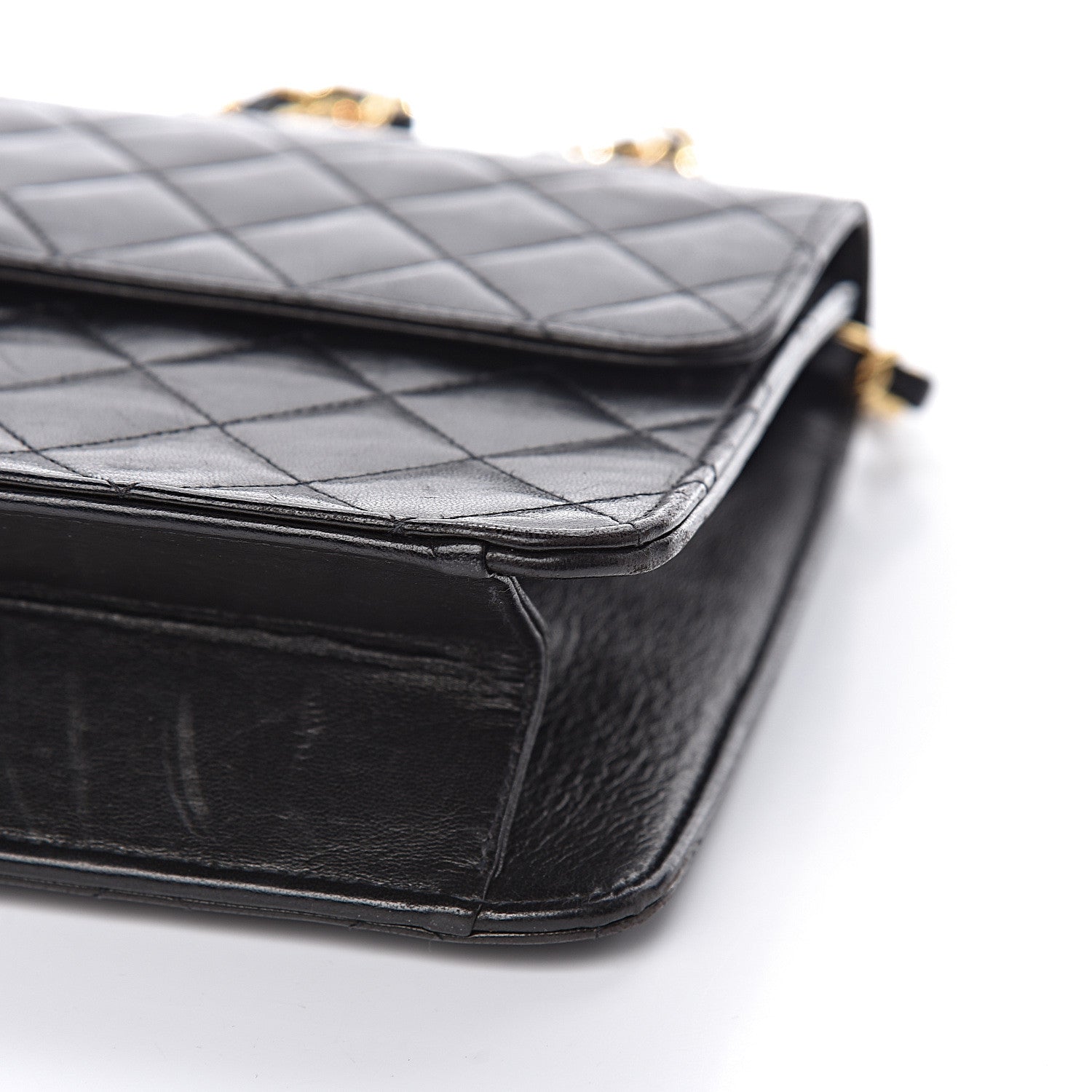 Chanel Lambskin Quilted Medium Single Flap Black 17 of 21