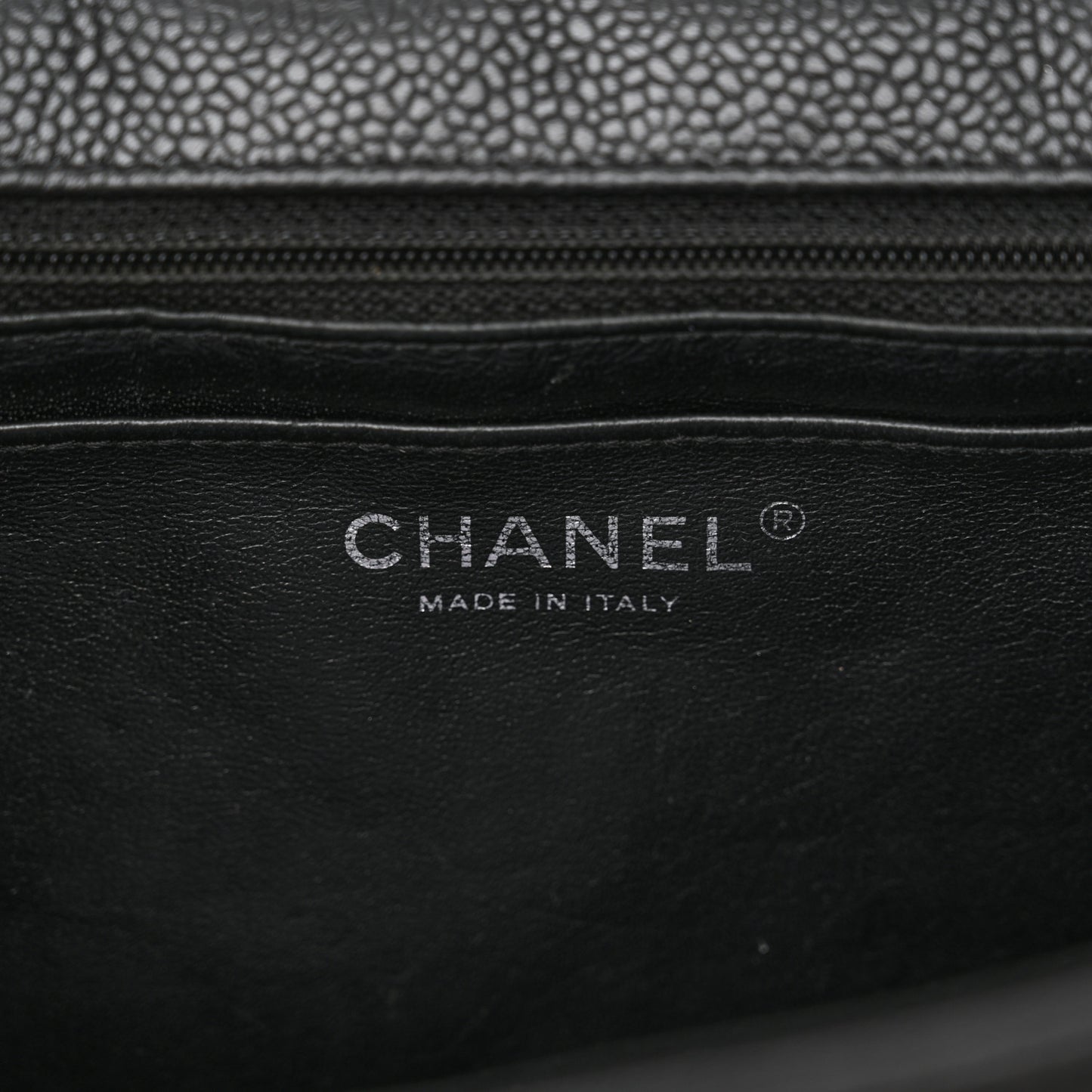 Caviar Quilted Jumbo Single Flap Black