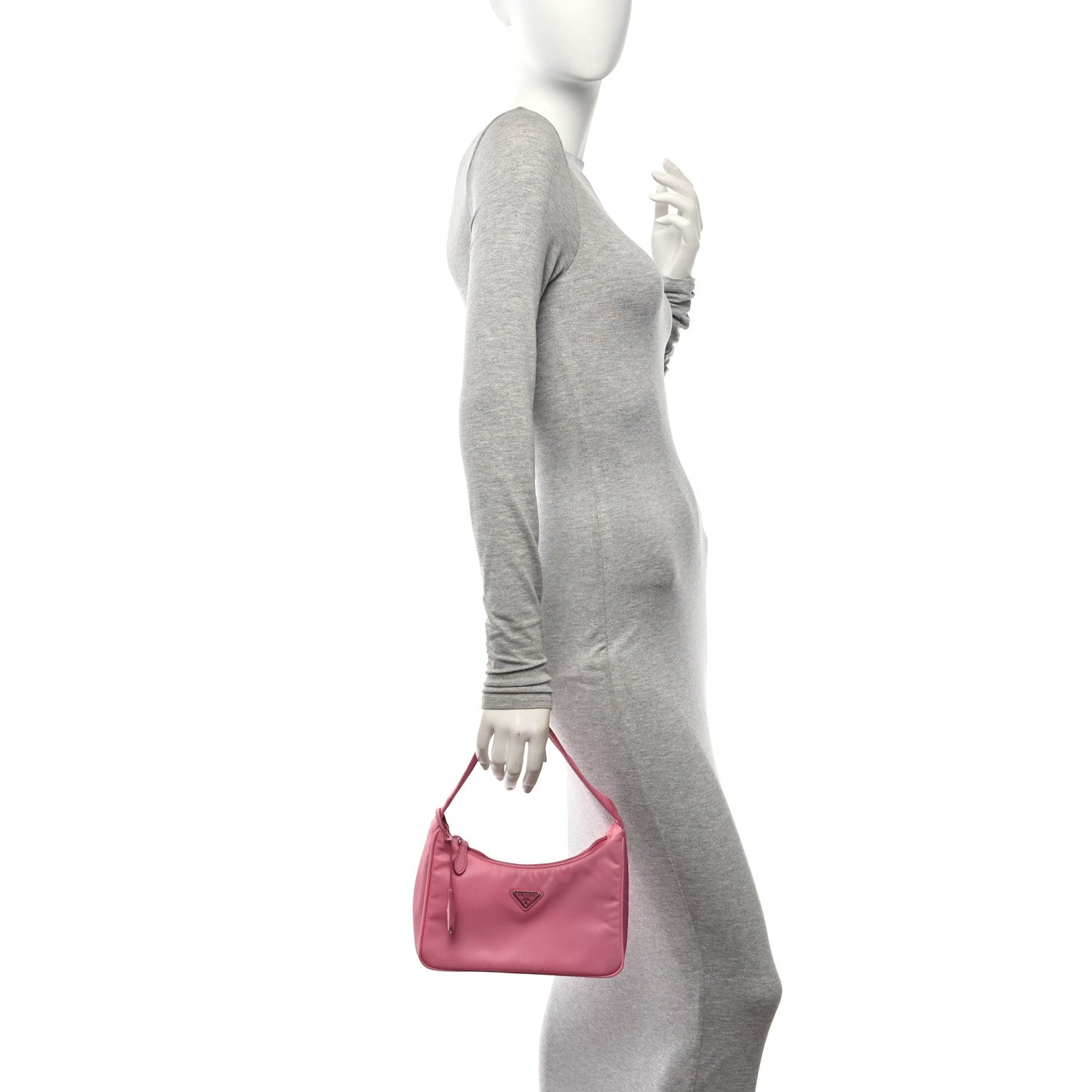 Prada Tessuto Nylon Mini Re-Edition 2000 Bag Begonia 2 of 11