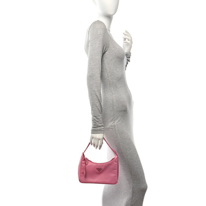 Prada Tessuto Nylon Mini Re-Edition 2000 Bag Begonia 2 of 11