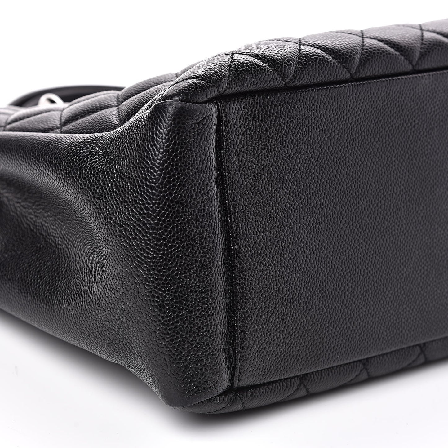 Caviar Quilted Grand Shopping Tote GST Black