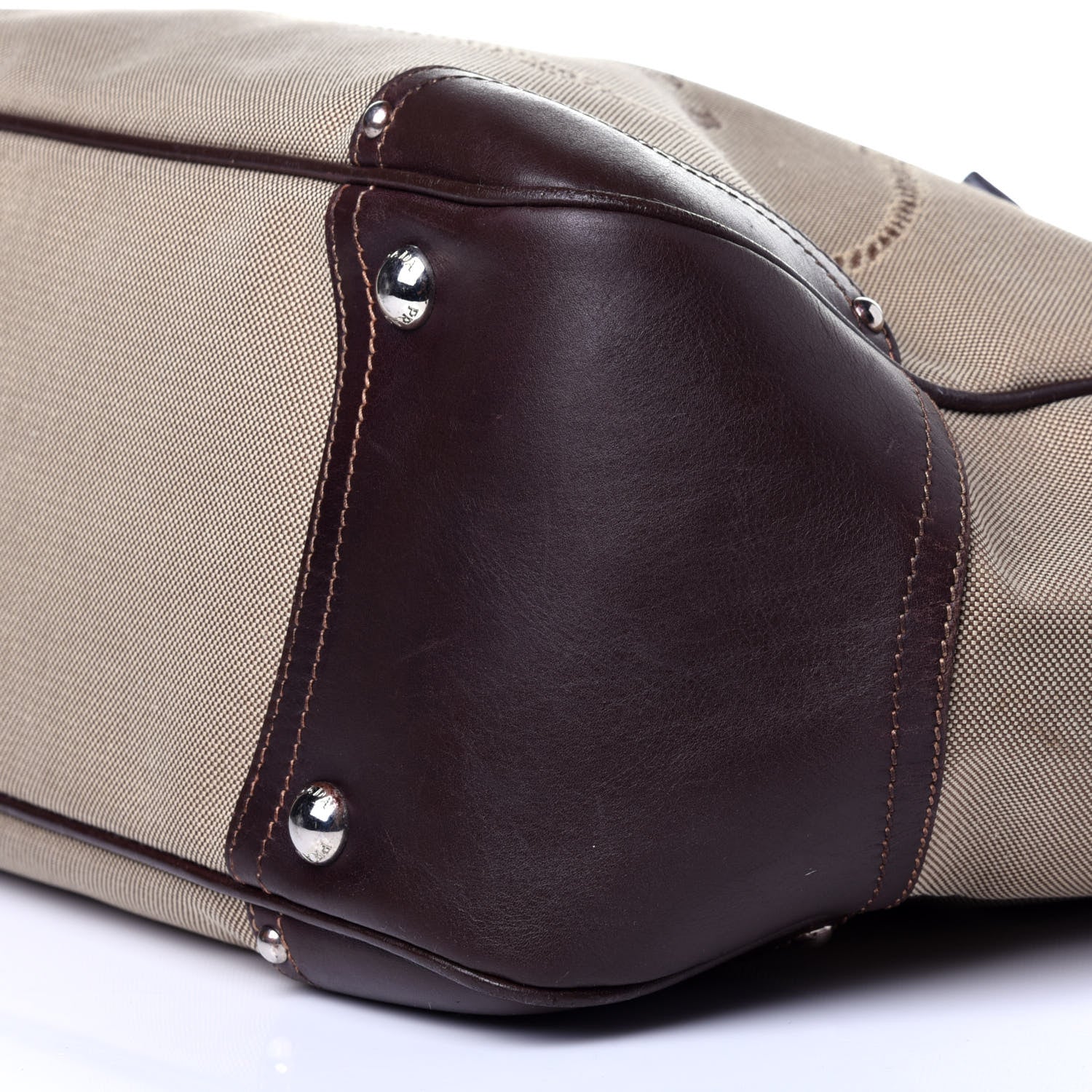 Prada Jacquard Logo Tote Corda Bruciato 9 of 11