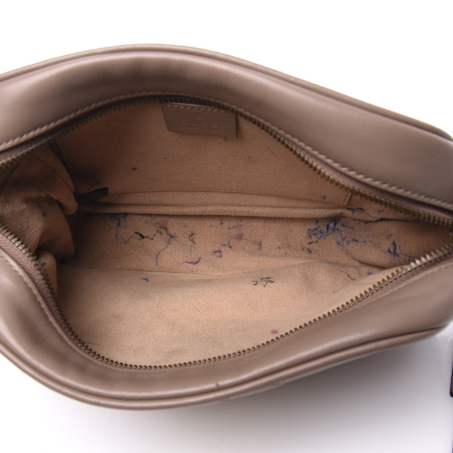 Calfskin Matelasse Small GG Marmont Chain Shoulder Bag Porcelain Rose