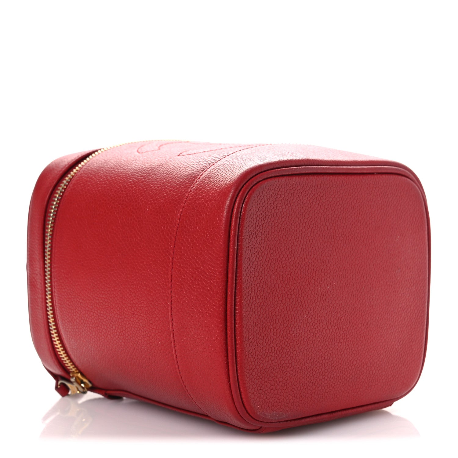 Chanel Caviar Vanity Cosmetic Case Red 4 of 16