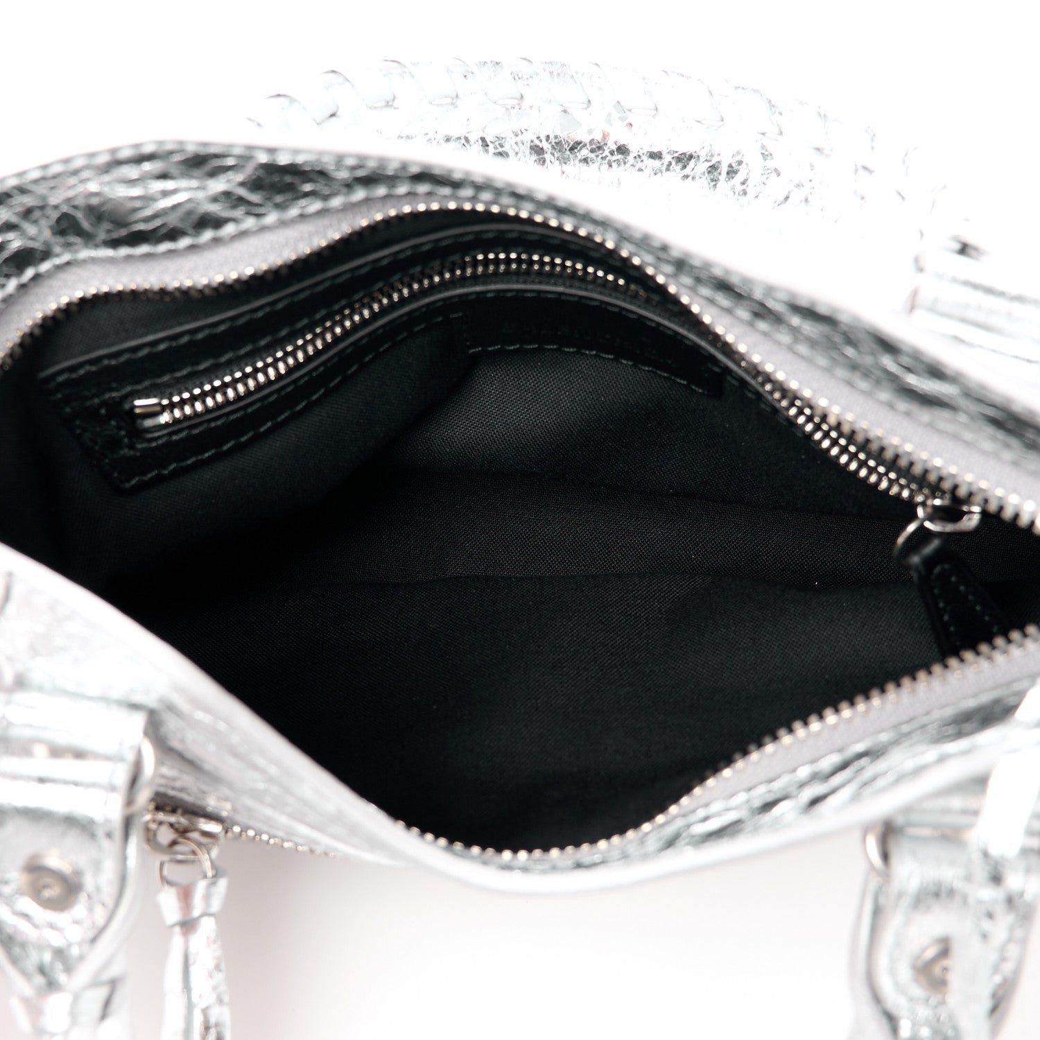 Balenciaga Agneau Silver Hardware Mini City Gris Aluminum 5 of 10