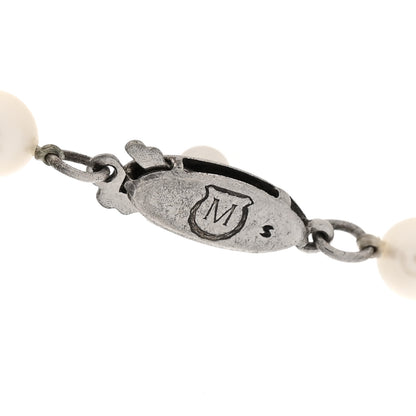 Mikimoto Sterling Silver Akoya Cultured Pearl 5-5.5mm Strand Necklace 17.5" 6 of 6