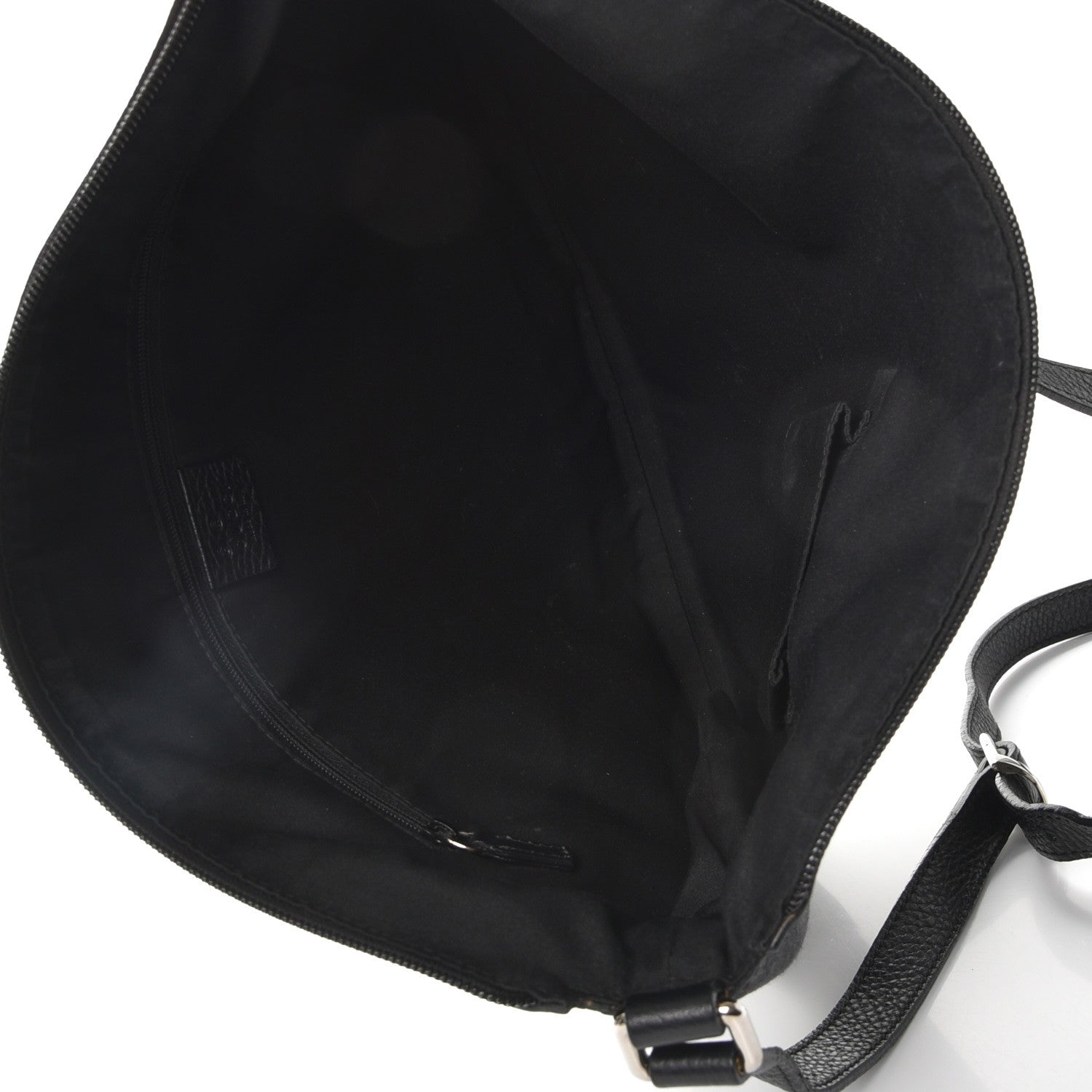Gucci Denim Monogram Large Half Moon Hobo Black 5 of 11