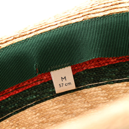 Gucci Abaca Straw Web Fedora Hat M 11 of 11
