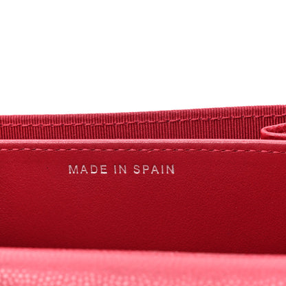 Chanel Caviar Quilted Flap Card Holder Wallet Red 7 of 9