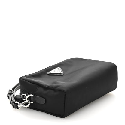 Prada Re-Nylon Vela Saffiano Wristlet Black 4 of 9