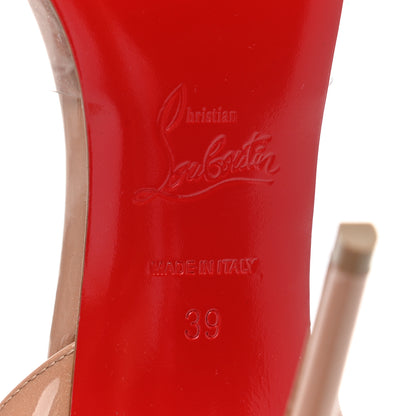Christian Louboutin PVC Patent Psychic Spikaqueen 100 Pumps 39 Nude 6 of 7
