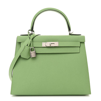 Hermes Epsom Kelly Sellier 28 Vert Criquet 1 of 11