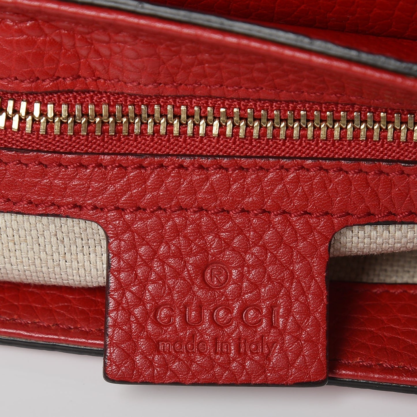 Pebbled Calfskin Medium Soho Flap Crossbody Tabasco Red
