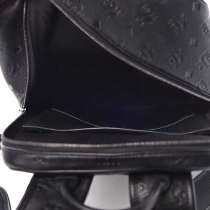 MCM Calfskin Ottomar Monogram Duke Backpack Black 5 of 7