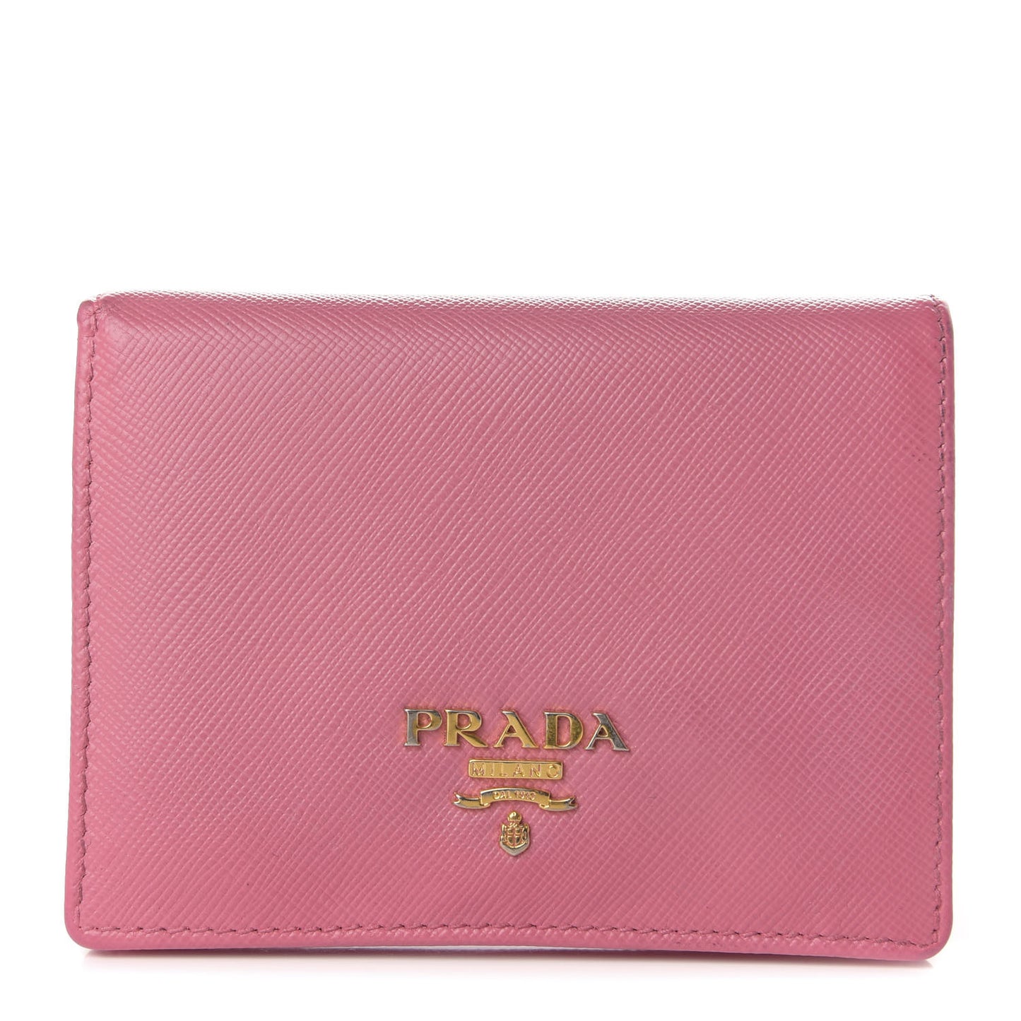 Saffiano Metal Bi-Fold Wallet Geranio