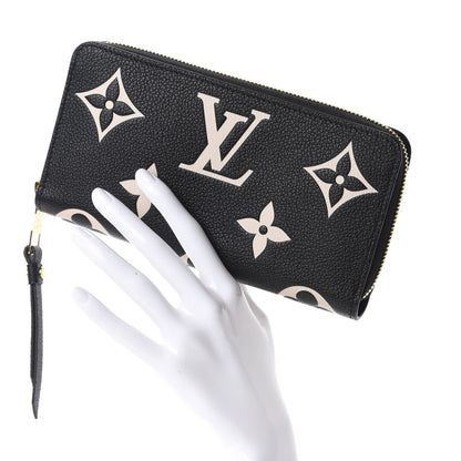 Louis Vuitton Empreinte Monogram Giant Zippy Wallet Black Beige 2 of 7