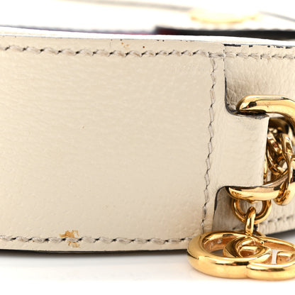 Gucci Textured Calfskin Web Mini Ophidia Round Shoulder Bag Mystic White 11 of 11