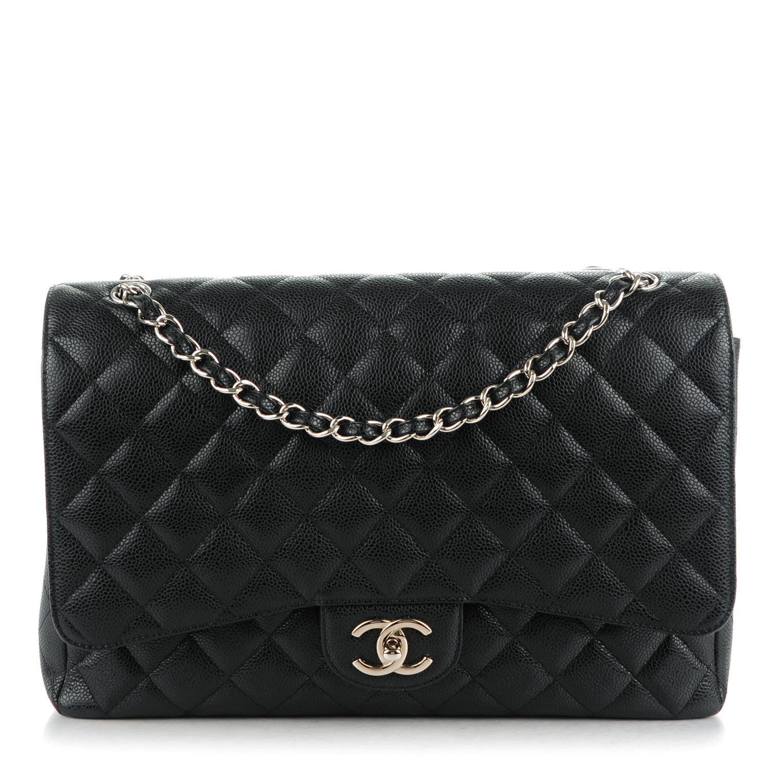Chanel Caviar Quilted Maxi Double Flap Black 1 of 8