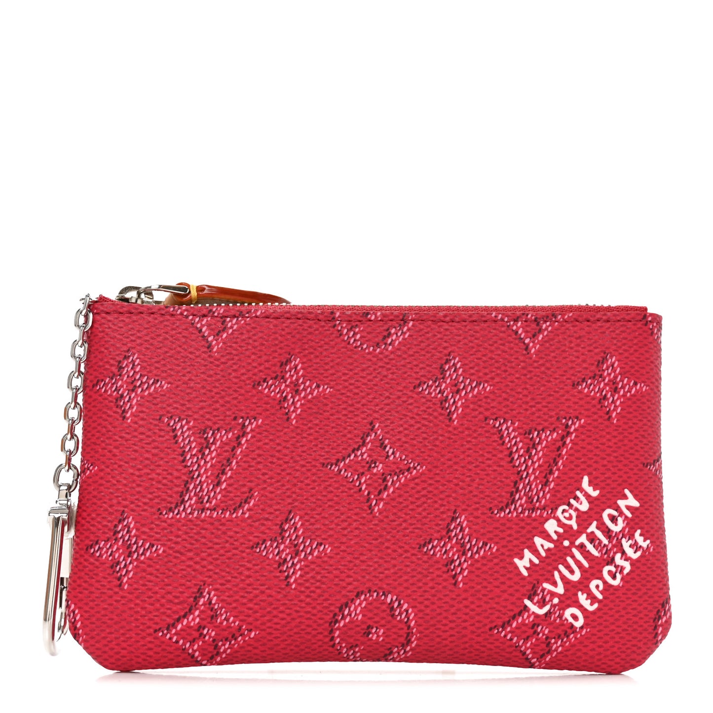 Monogram Heritage Key Pouch S Pondicherry Pink