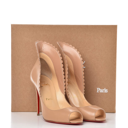 Christian Louboutin Kid Pijonina 100 Booties 38 Nude 8 of 8
