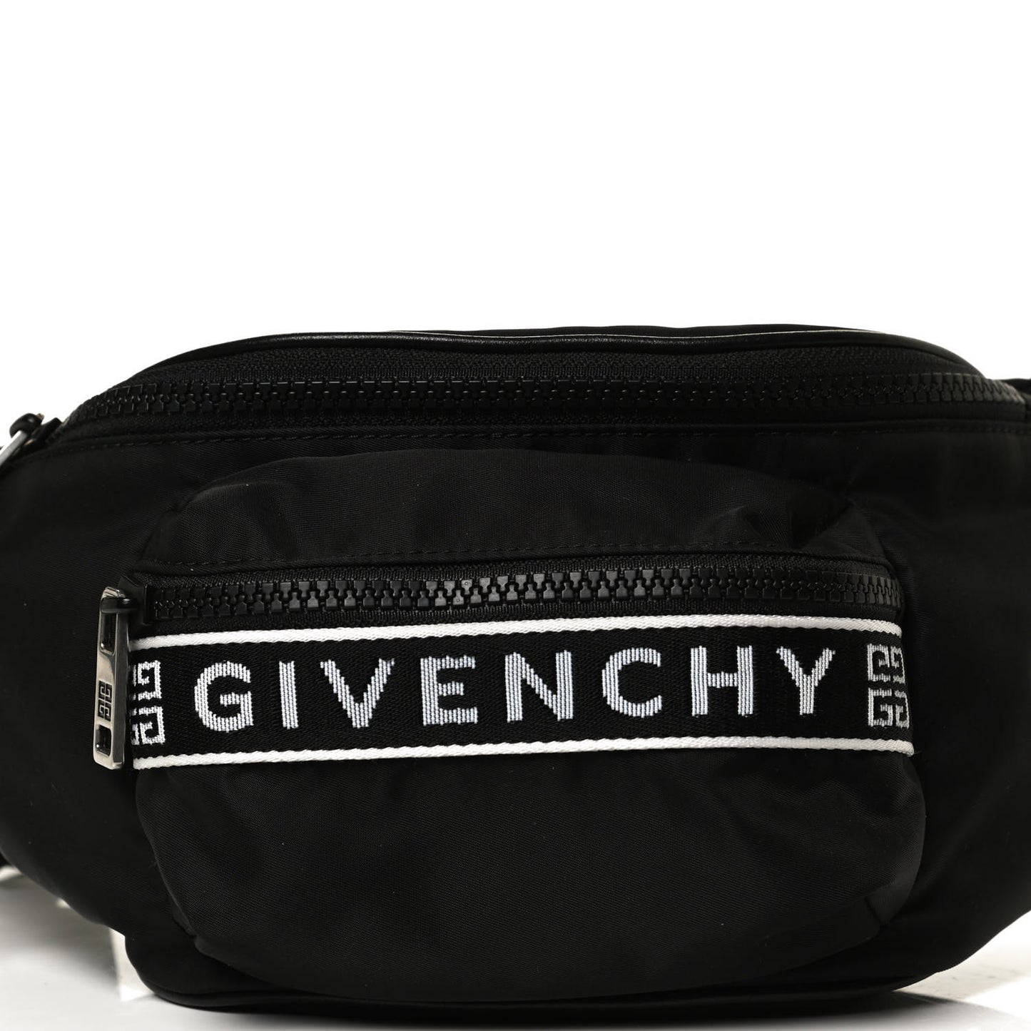 Nylon Logo Belt Bag Black