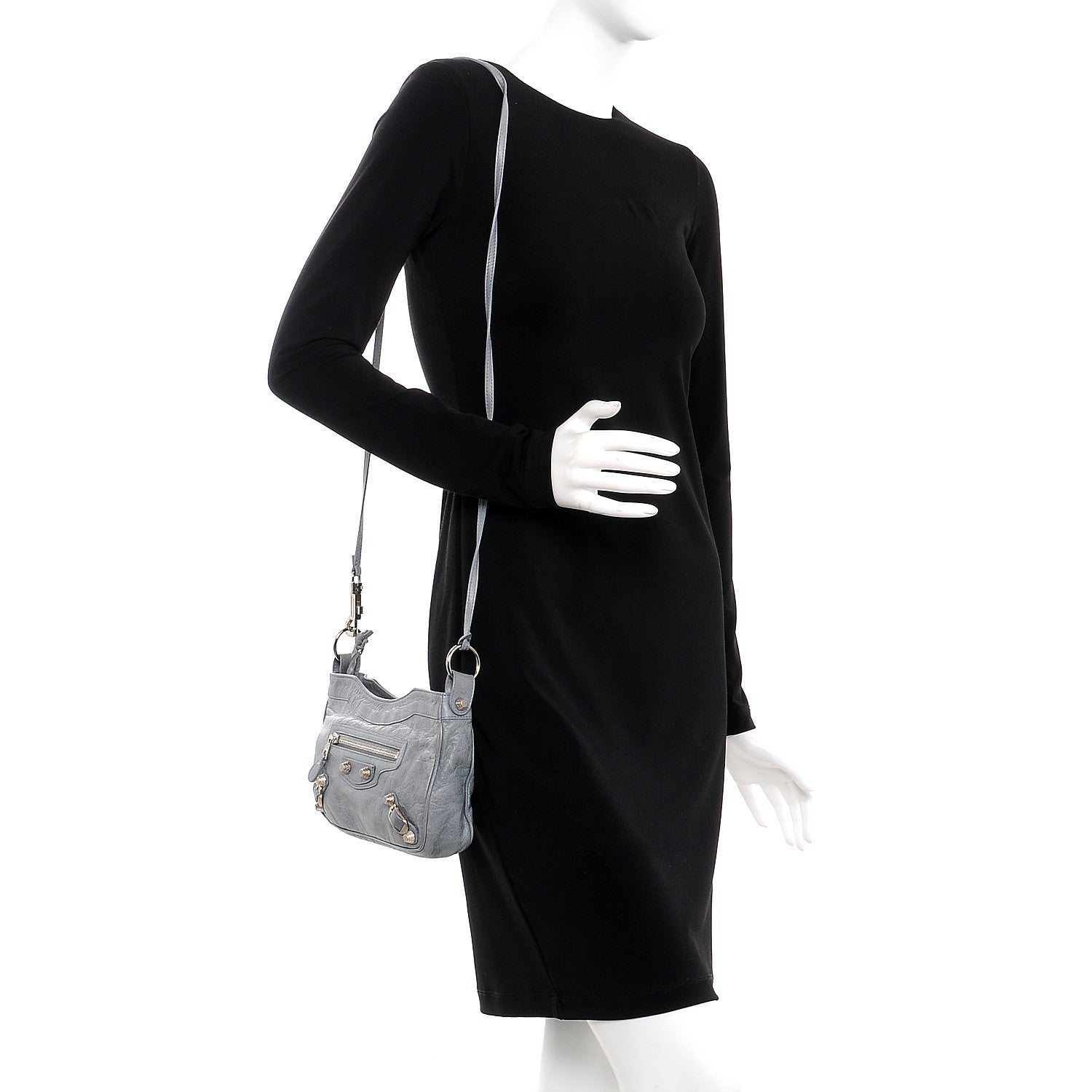 Balenciaga Agneau Giant 12 Silver Hardware Hip Velo Ardoise 2 of 13