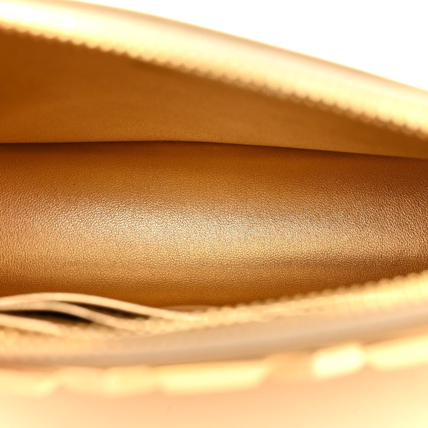 Metallic Vitello Studded Mini Bag Platino