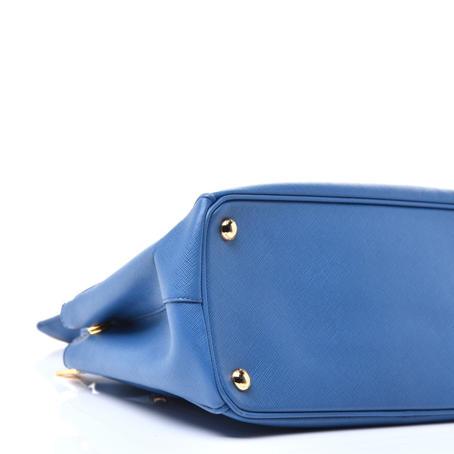 Prada Saffiano Small Galleria Double Zip Tote Bluette 7 of 8