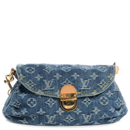 Louis Vuitton Monogram Denim Mini Pleaty Blue 1 of 7
