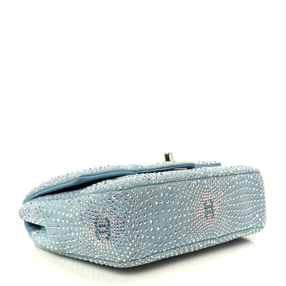 Chanel Denim Strass Evening Flap Bag Blue 4 of 11