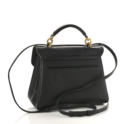 Salvatore Ferragamo Calfskin Small Margot Top Handle Satchel Black 3 of 8