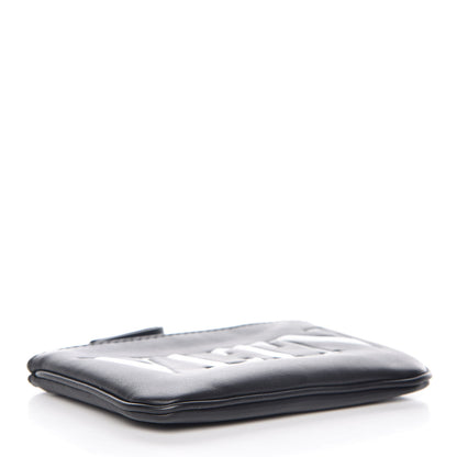 Valentino Garavani Calfskin VLTN Coin Purse Black 4 of 6