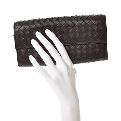 Bottega Veneta Nappa Intrecciato Continental Wallet Ebano 2 of 9