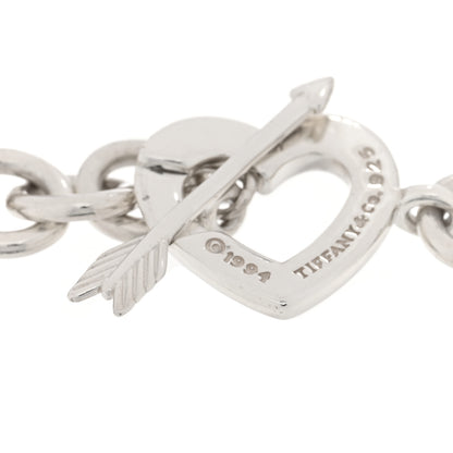 Tiffany Sterling Silver Heart and Arrow Toggle Bracelet 3 of 4