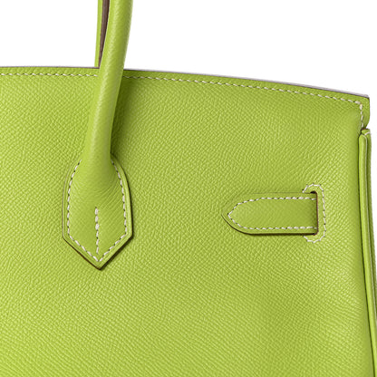 Hermes Epsom Candy Birkin 35 Kiwi Lichen 25 of 41