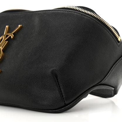 Saint Laurent Grain De Poudre Monogram Belt Bag Black 10 of 12