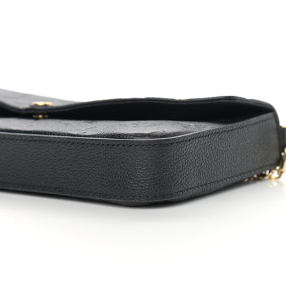 Louis Vuitton Empreinte Pochette Felicie Chain Wallet Black 11 of 12