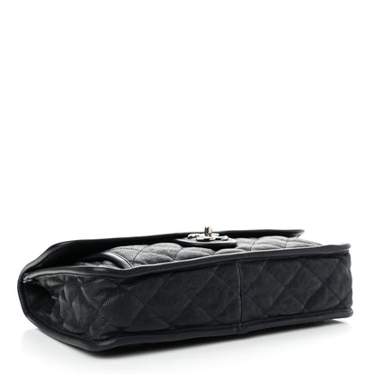 Chanel Caviar Quilted Large French Riviera Flap Navy Blue 4 of 16