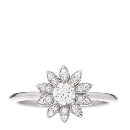 Tiffany Platinum Diamond Enchant Garden Flower Ring 49 5 1 of 6