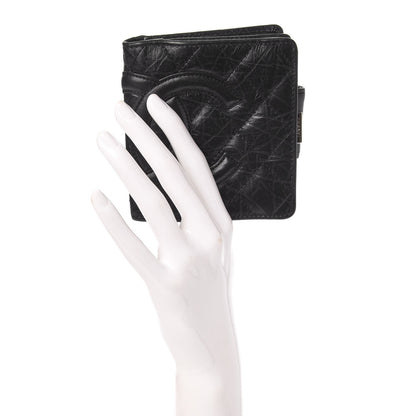 Chanel Calfskin Quilted Cambon Bi-Fold Wallet Black 2 of 9