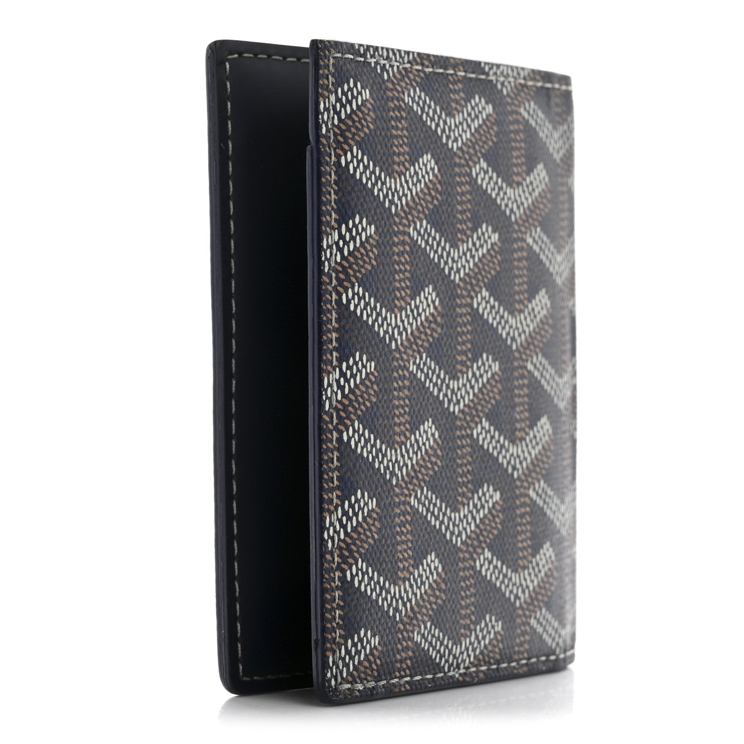 Goyard Goyardine Saint Marc Folding Card Case Navy 3 of 10